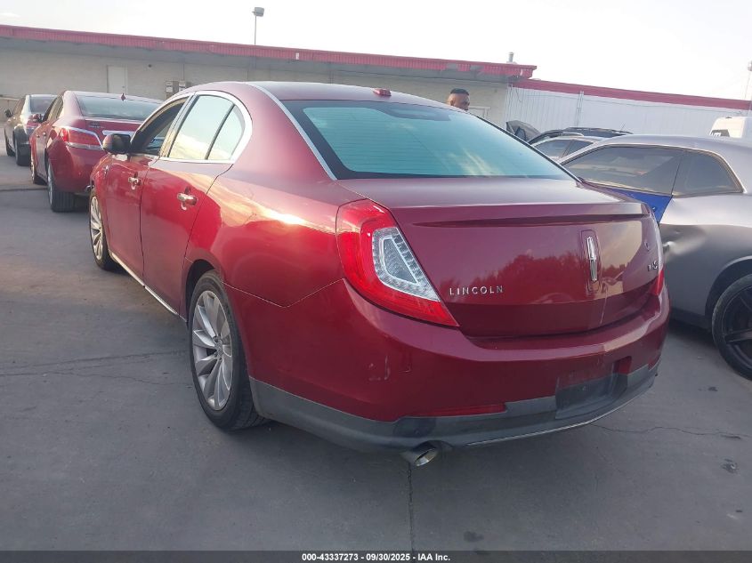 2013 Lincoln Mks VIN: 1LNHL9DK0DG615151 Lot: 43337273