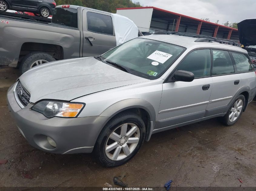 2006 Subaru Outback 2.5I/Outback 2.5I Special VIN: 4S4BP61C667304543 Lot: 43337403