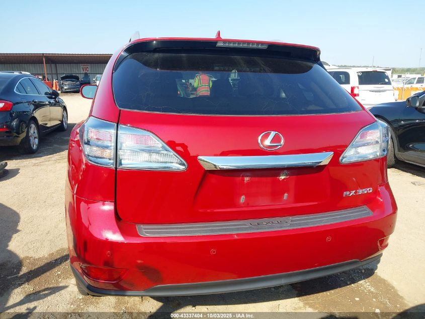 2012 Lexus Rx 350 VIN: 2T2BK1BA3CC143190 Lot: 43337404