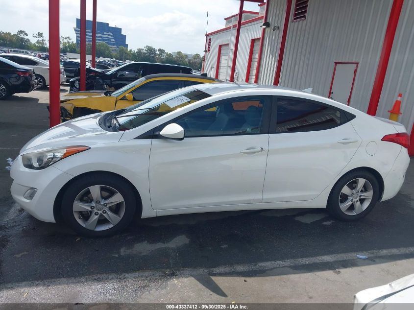 2013 Hyundai Elantra Gls VIN: 5NPDH4AE2DH447899 Lot: 43337412