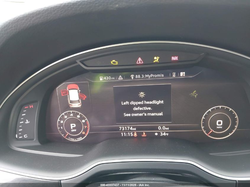 2019 Audi Q7 55 Premium/55 Se Premium VIN: WA1LAAF73KD042558 Lot: 43337437