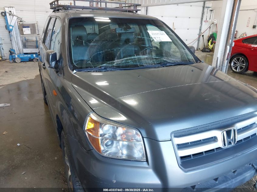 2008 Honda Pilot Ex-L VIN: 5FNYF18668B039592 Lot: 43337443
