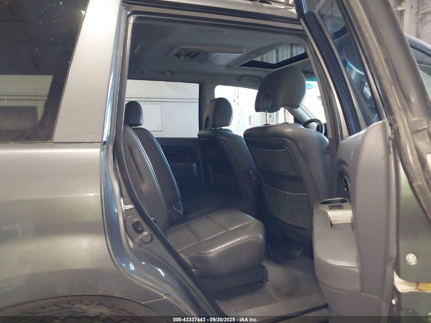 2008 Honda Pilot Ex-L VIN: 5FNYF18668B039592 Lot: 43337443