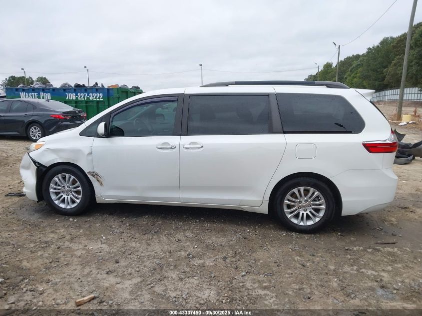 2015 Toyota Sienna Xle Premium 8 Passenger VIN: 5TDYK3DC5FS570570 Lot: 43337450