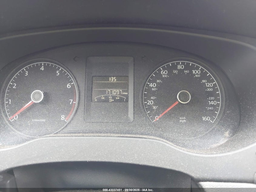 2013 VOLKSWAGEN JETTA 2.0L S 3VW2K7AJ1DM367749