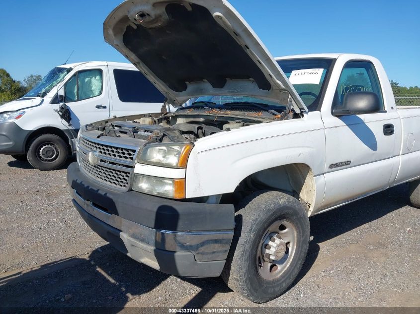 2005 Chevrolet Silverado 2500Hd Work Truck VIN: 1GBHC24U25E294373 Lot: 43337466