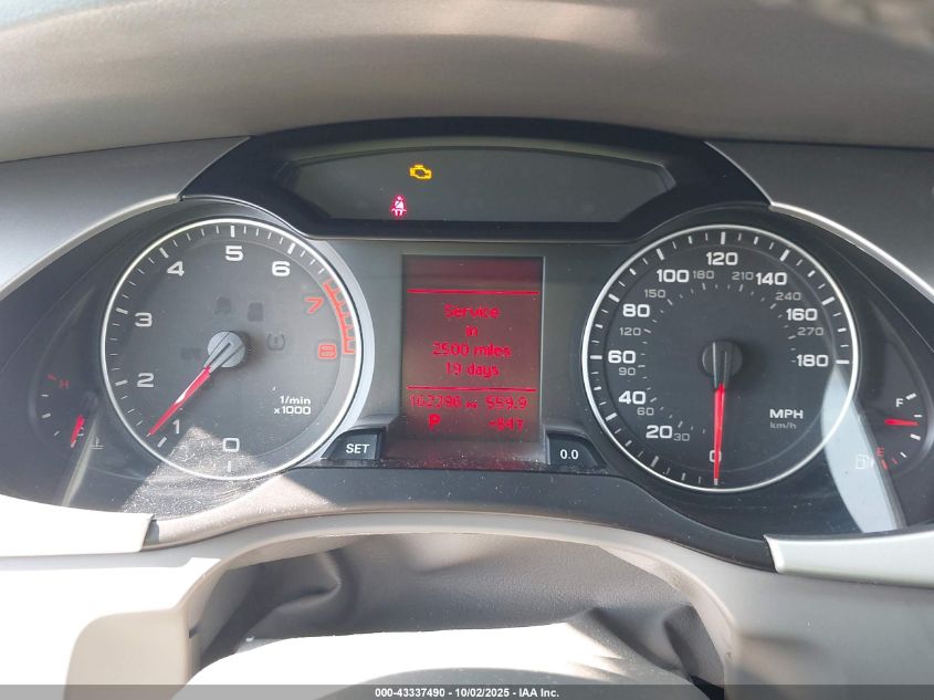 2011 Audi A4 2.0T Premium VIN: WAUEFAFLXBN032968 Lot: 43337490