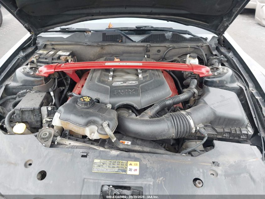 2012 Ford Mustang Gt Premium VIN: 1ZVBP8CF1C5206080 Lot: 43337492