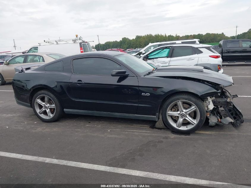 2012 Ford Mustang Gt Premium VIN: 1ZVBP8CF1C5206080 Lot: 43337492