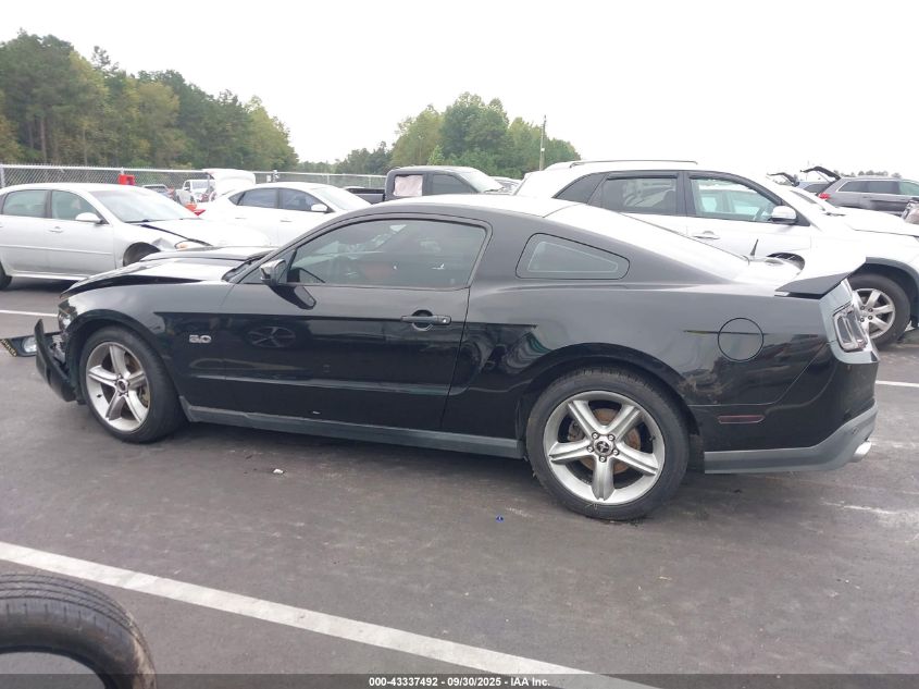 2012 Ford Mustang Gt Premium VIN: 1ZVBP8CF1C5206080 Lot: 43337492