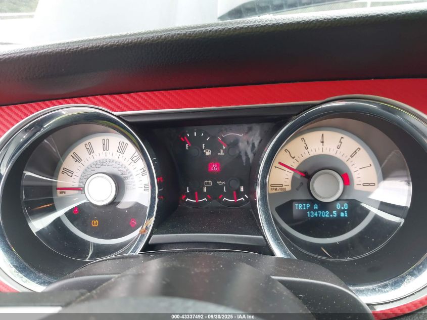 2012 Ford Mustang Gt Premium VIN: 1ZVBP8CF1C5206080 Lot: 43337492