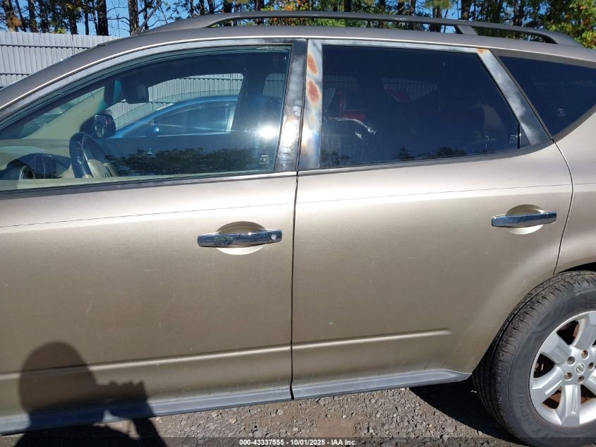 2007 Nissan Murano S VIN: JN8AZ08W77W623128 Lot: 43337555