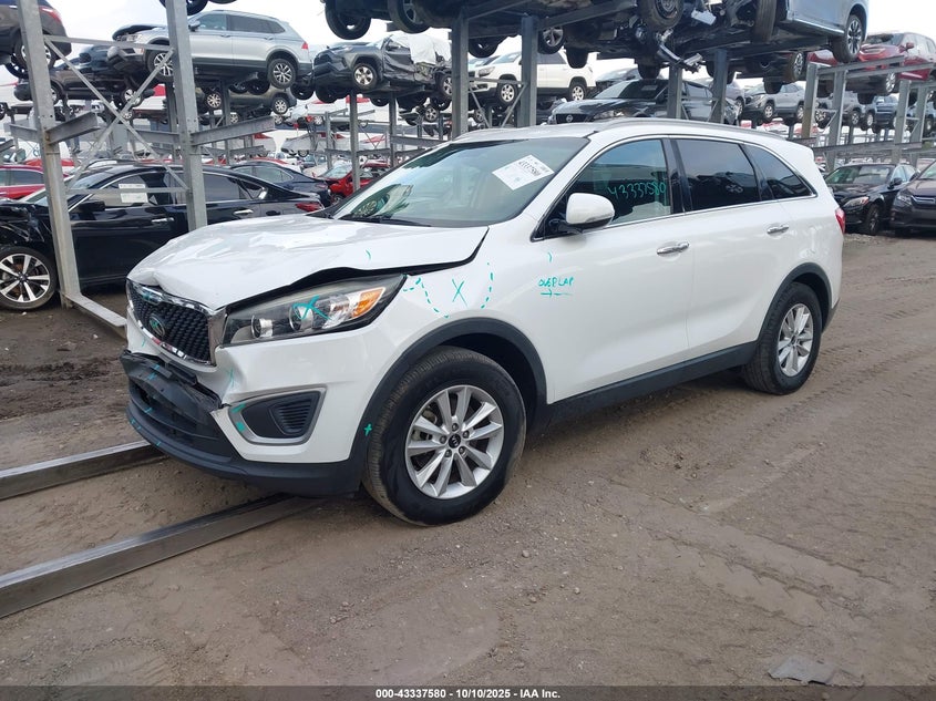 Vin: 5xypg4a55hg213558, lot: 43832294, kia sorento 3.3l lx 20172