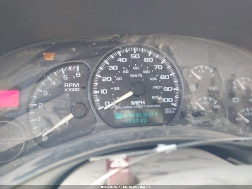 2002 Chevrolet Suburban 1500 Lt VIN: 3GNEC16T42G297011 Lot: 43337587