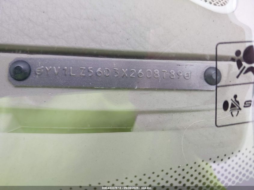 1999 Volvo V70 Xc VIN: YV1LZ56D3X2608789 Lot: 43337618