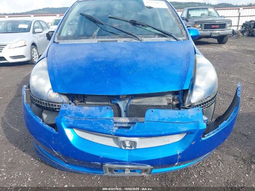 2007 Honda Fit Sport VIN: JHMGD386X7S026227 Lot: 43337632