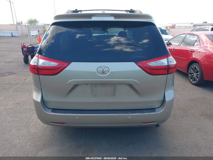 2015 Toyota Sienna Xle 8 Passenger VIN: 5TDYK3DC7FS575902 Lot: 43337649