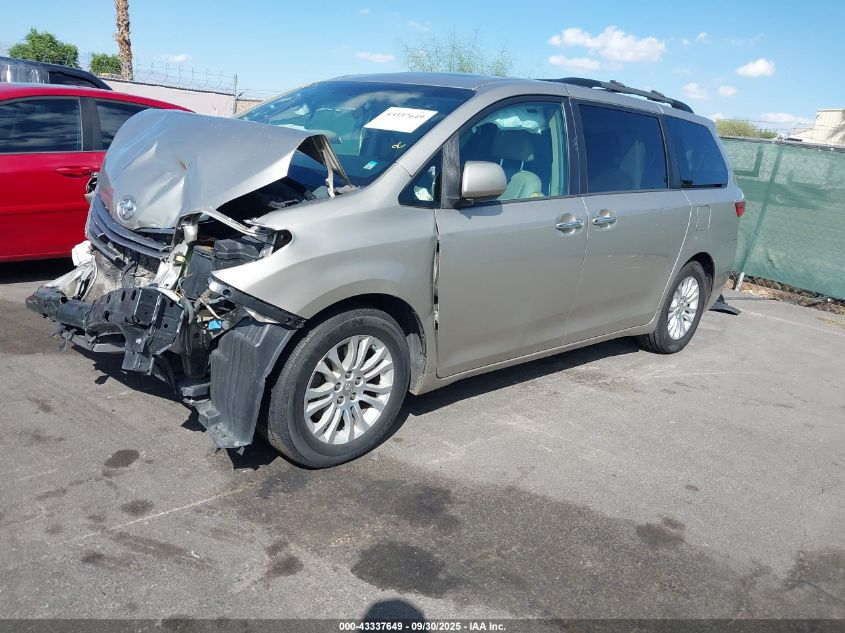 2015 Toyota Sienna Xle 8 Passenger VIN: 5TDYK3DC7FS575902 Lot: 43337649