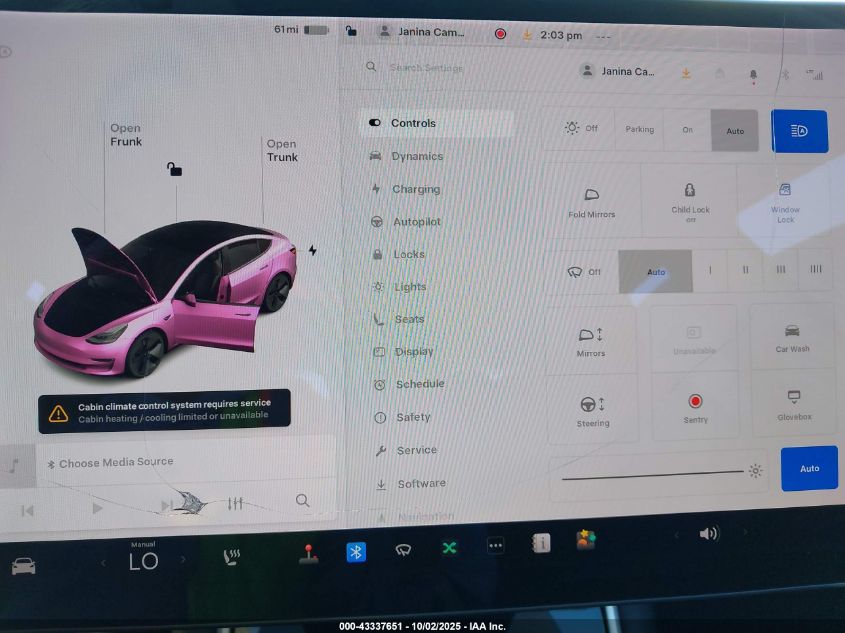 2020 Tesla Model 3 Long Range Dual Motor All-Wheel Drive VIN: 5YJ3E1EB6LF619626 Lot: 43337651