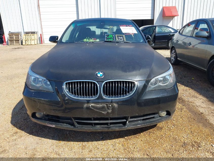 2006 BMW 525I VIN: WBANE53596CK91260 Lot: 43337689