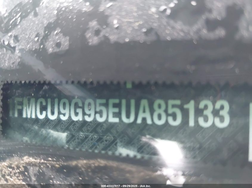 2014 Ford Escape Se VIN: 1FMCU9G95EUA85133 Lot: 43337817