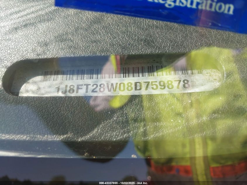 2008 Jeep Patriot Sport VIN: 1J8FT28W08D759878 Lot: 43337855