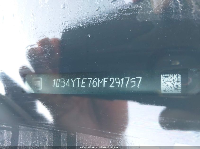2021 Chevrolet Silverado 3500Hd Chassis Lt VIN: 1GB4YTE76MF291757 Lot: 43337911