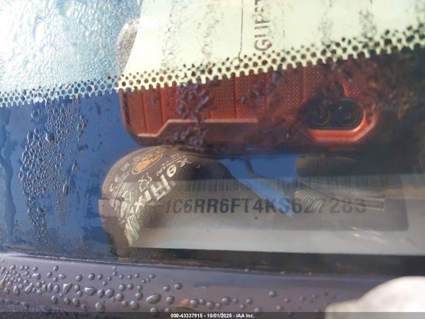 2019 Ram 1500 Classic Tradesman 4X2 6'4 Box VIN: 1C6RR6FT4KS627283 Lot: 43337915