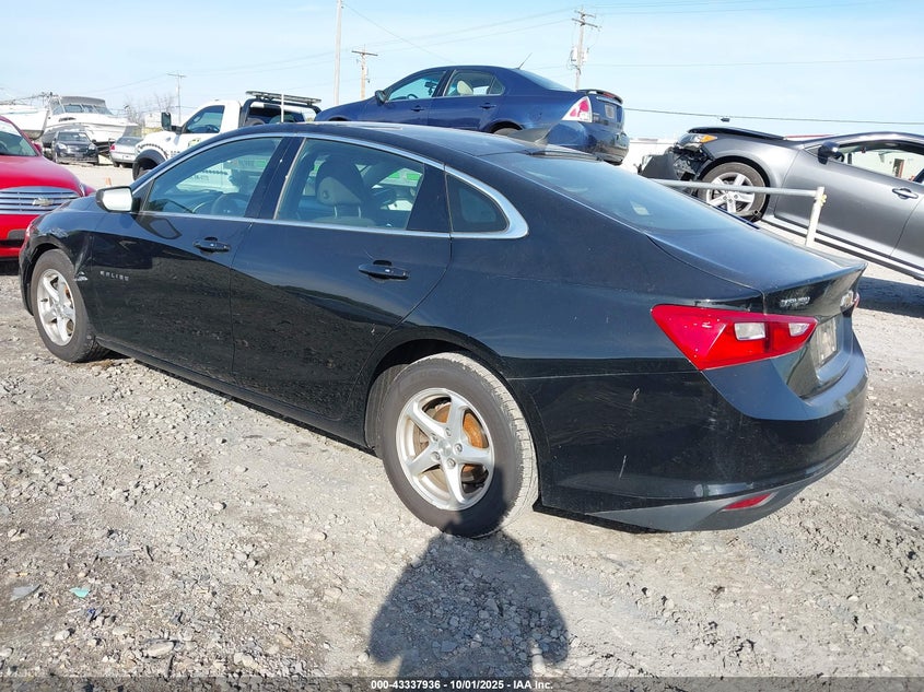 VIN 1G1ZC5ST2JF154638 2018 CHEVROLET MALIBU 1FL