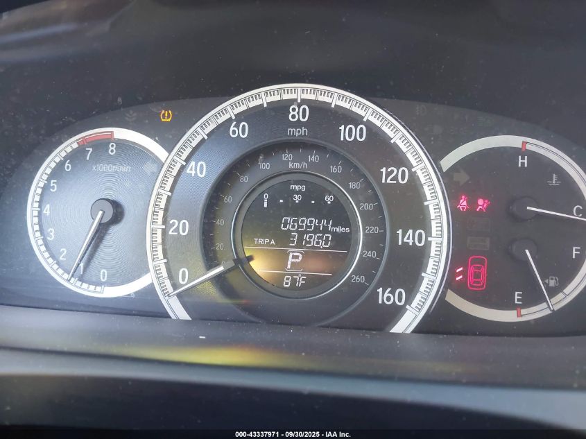 2017 Honda Accord Ex-L VIN: 1HGCR2F87HA196571 Lot: 43337971