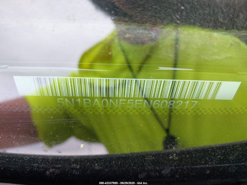 2014 Nissan Armada Platinum VIN: 5N1BA0NF5EN608217 Lot: 43337989