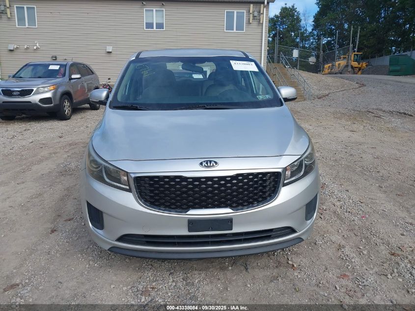 2015 Kia Sedona L VIN: KNDMA5C16F6020761 Lot: 43338084