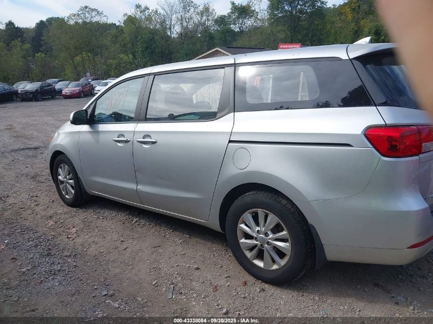 2015 Kia Sedona L VIN: KNDMA5C16F6020761 Lot: 43338084