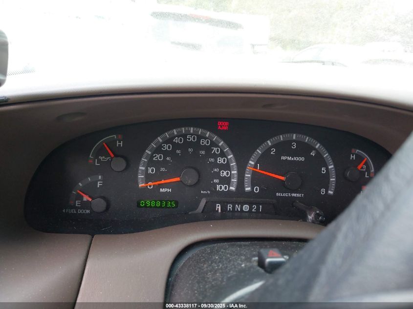 1999 Ford F-150 Lariat/Work Series/Xl/Xlt VIN: 1FTRX17W6XNC12675 Lot: 43338117