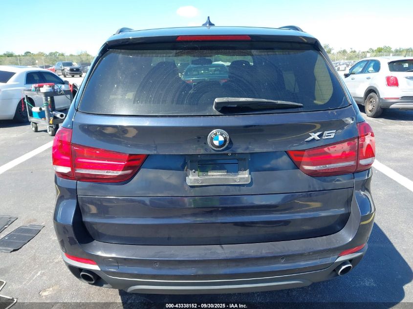 2015 BMW X5 Sdrive35I VIN: 5UXKR2C58F0H34851 Lot: 43338152