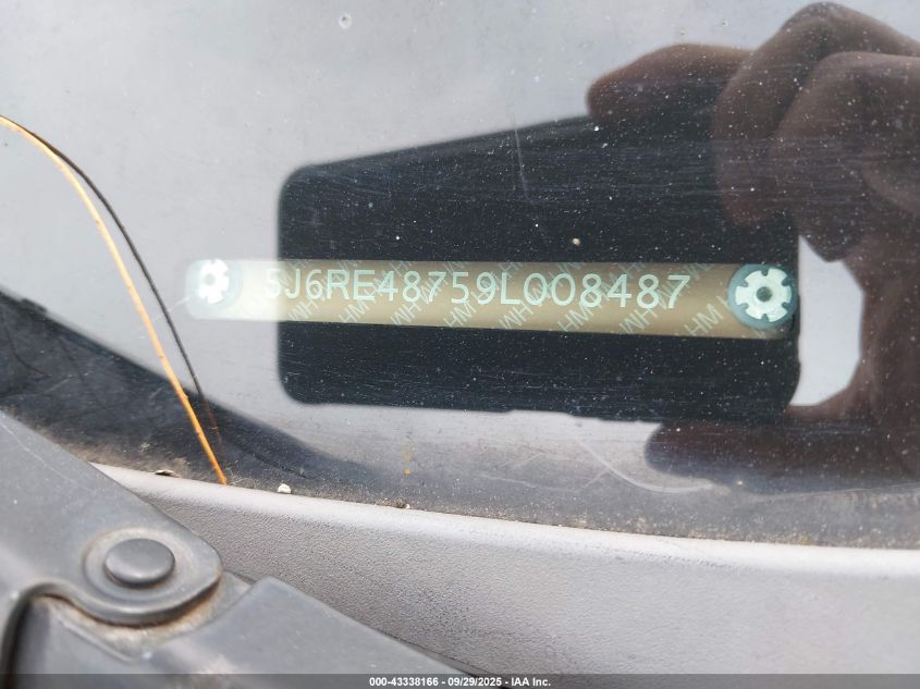 2009 Honda Cr-V Ex-L VIN: 5J6RE48759L008487 Lot: 43338166