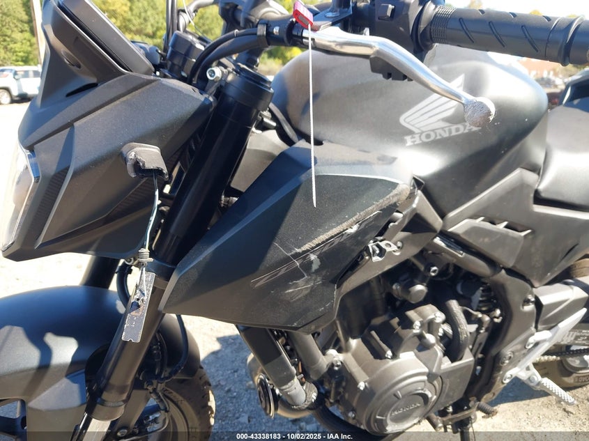 2024 Honda Cb500 F VIN: MLHPC7153R5000161 Lot: 43338183