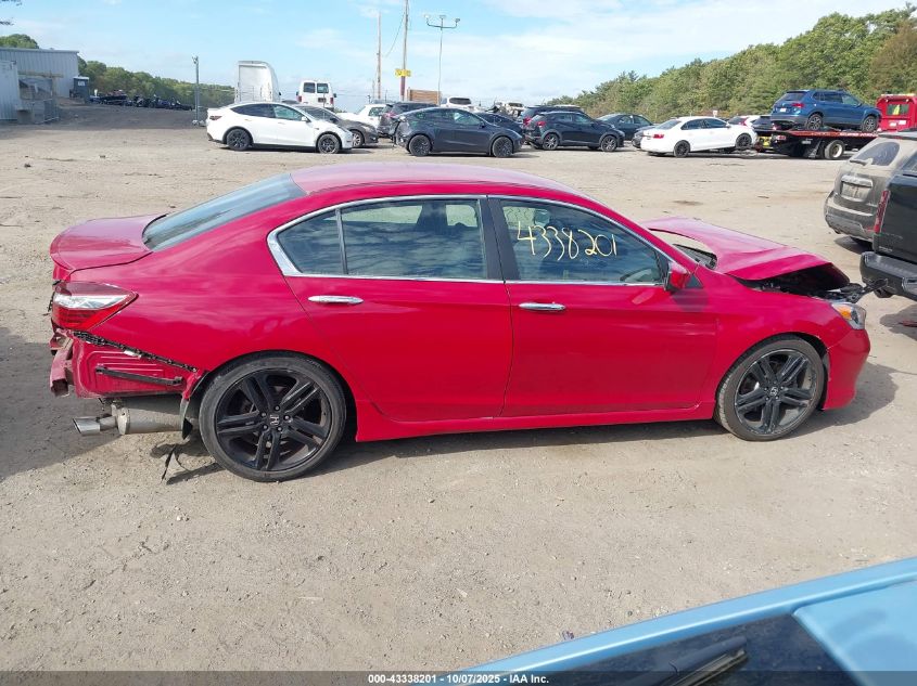 2016 Honda Accord Sport VIN: 1HGCR2F5XGA096808 Lot: 43338201