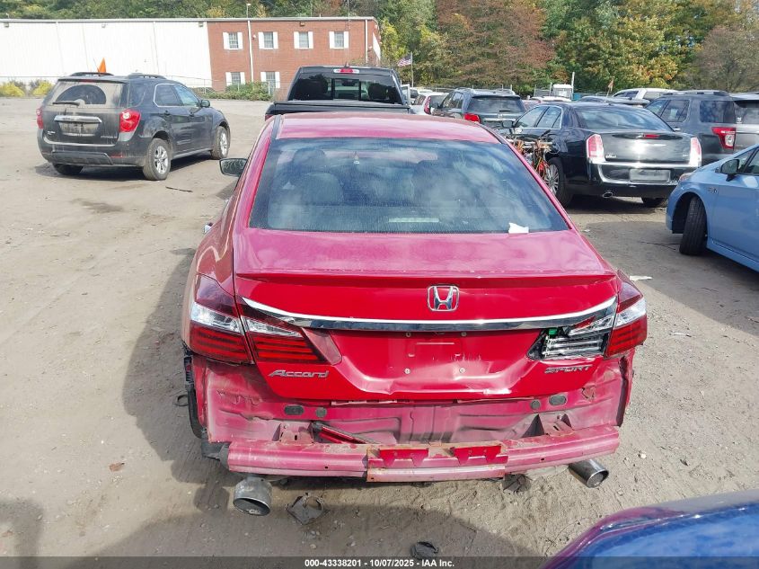 2016 Honda Accord Sport VIN: 1HGCR2F5XGA096808 Lot: 43338201