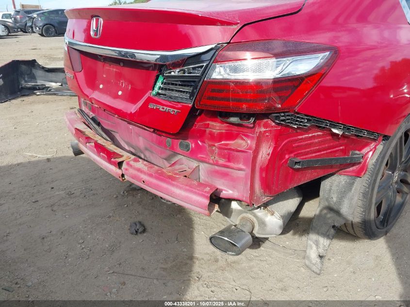 2016 Honda Accord Sport VIN: 1HGCR2F5XGA096808 Lot: 43338201