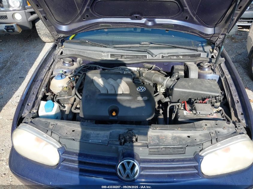 2003 Volkswagen Golf Gls 2.0L VIN: 9BWGK61J034032193 Lot: 43338207