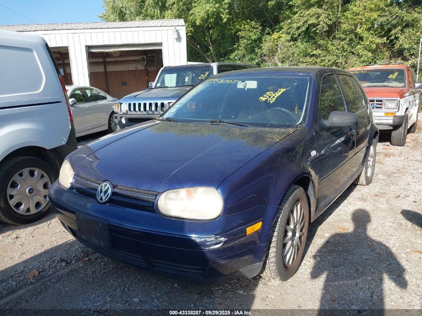 2003 Volkswagen Golf Gls 2.0L VIN: 9BWGK61J034032193 Lot: 43338207