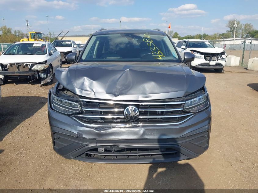 2022 Volkswagen Tiguan 2.0T Se VIN: 3VV3B7AX2NM161144 Lot: 43338210