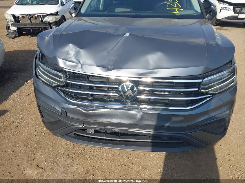 2022 Volkswagen Tiguan 2.0T Se VIN: 3VV3B7AX2NM161144 Lot: 43338210