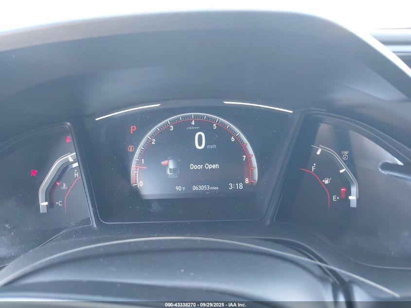 2019 Honda Civic Sport VIN: SHHFK7H48KU203127 Lot: 43400027