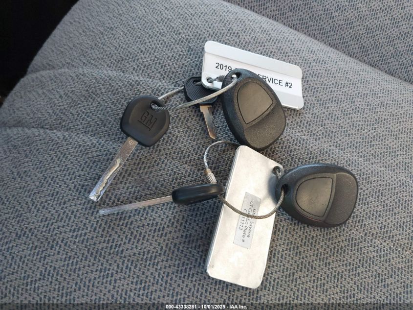 2019 GMC Savana 2500 Work Van VIN: 1GTW7AFG1K1325575 Lot: 43338281