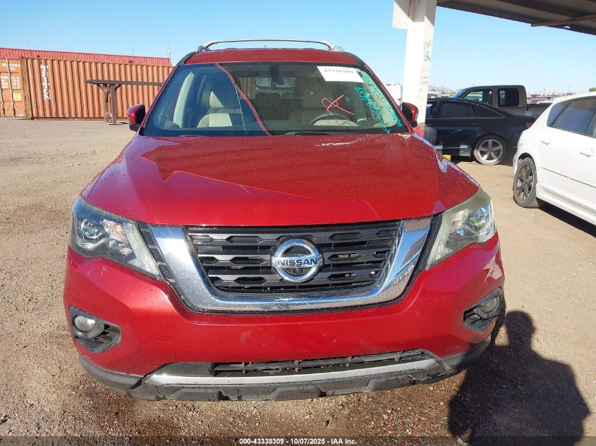 2017 Nissan Pathfinder Sl VIN: 5N1DR2MM5HC621689 Lot: 43338309