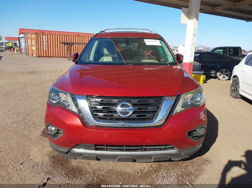 2017 Nissan Pathfinder Sl VIN: 5N1DR2MM5HC621689 Lot: 43338309