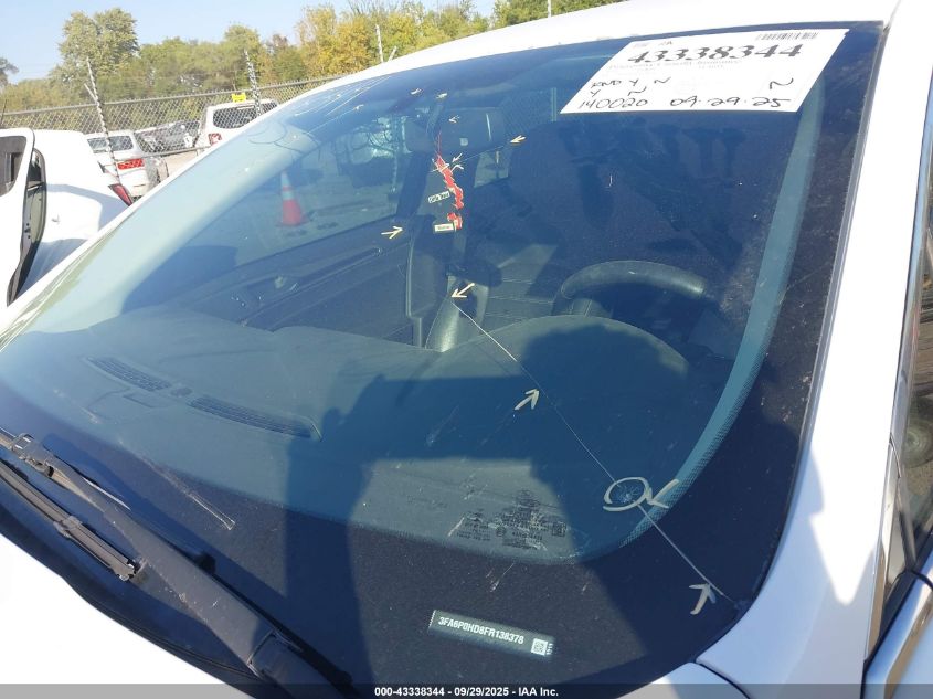 2015 Ford Fusion Se VIN: 3FA6P0HD8FR138378 Lot: 43338344