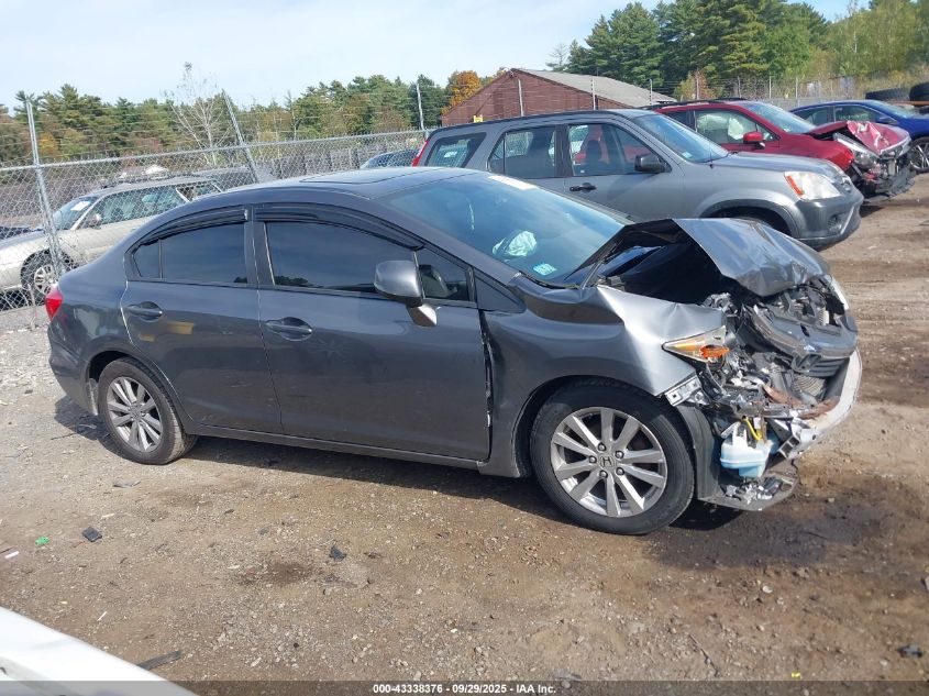 2012 Honda Civic Ex VIN: 19XFB2F8XCE335985 Lot: 43338376